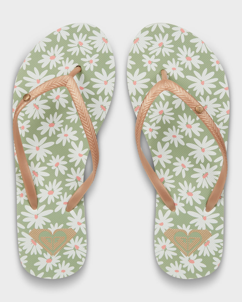 Womens Bermuda Print Thongs