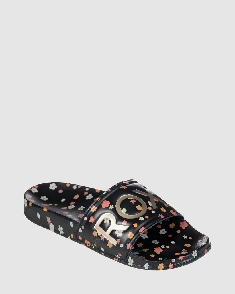 Womens Slippy Printed Slides