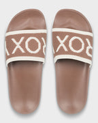 Womens Slippy Knit Slides