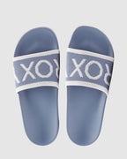 Womens Slippy Knit Slides
