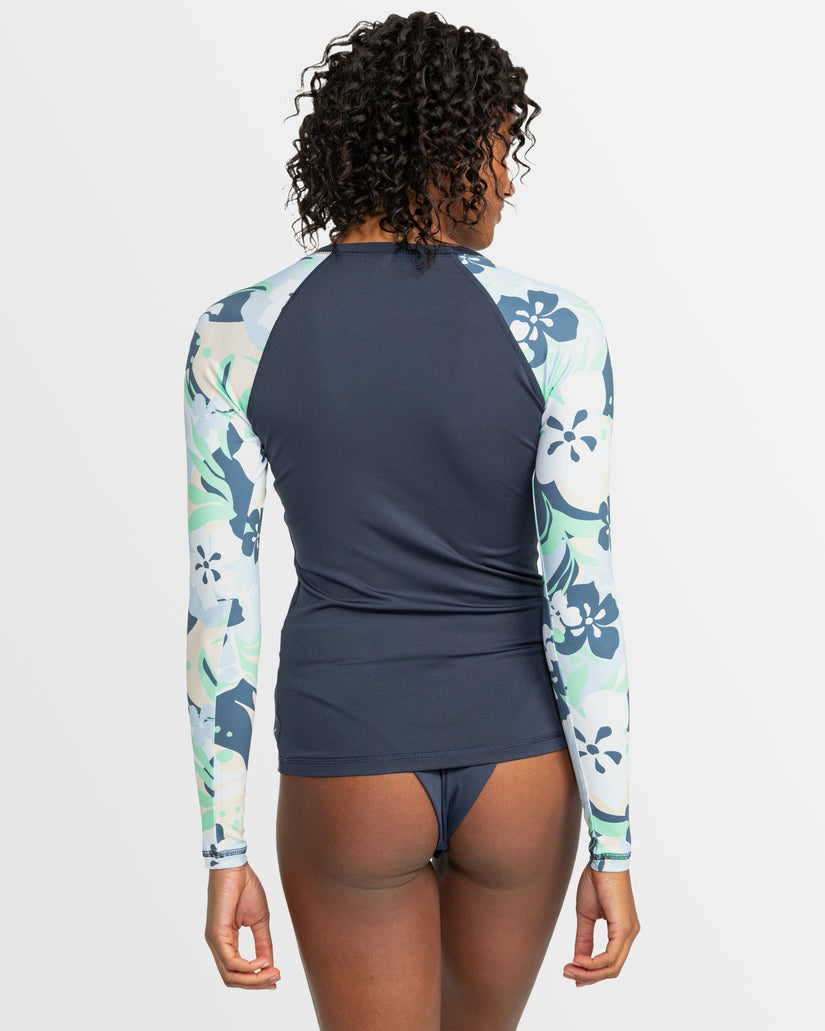 Womens Long Sleeve Printed Rashguard L/Sl Surf Tee