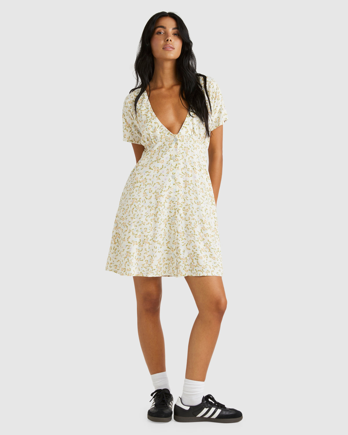 Womens Understated Dolman Mini Dress