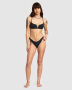 Womens Palm Grooves V Wire Crossback Bikini Top