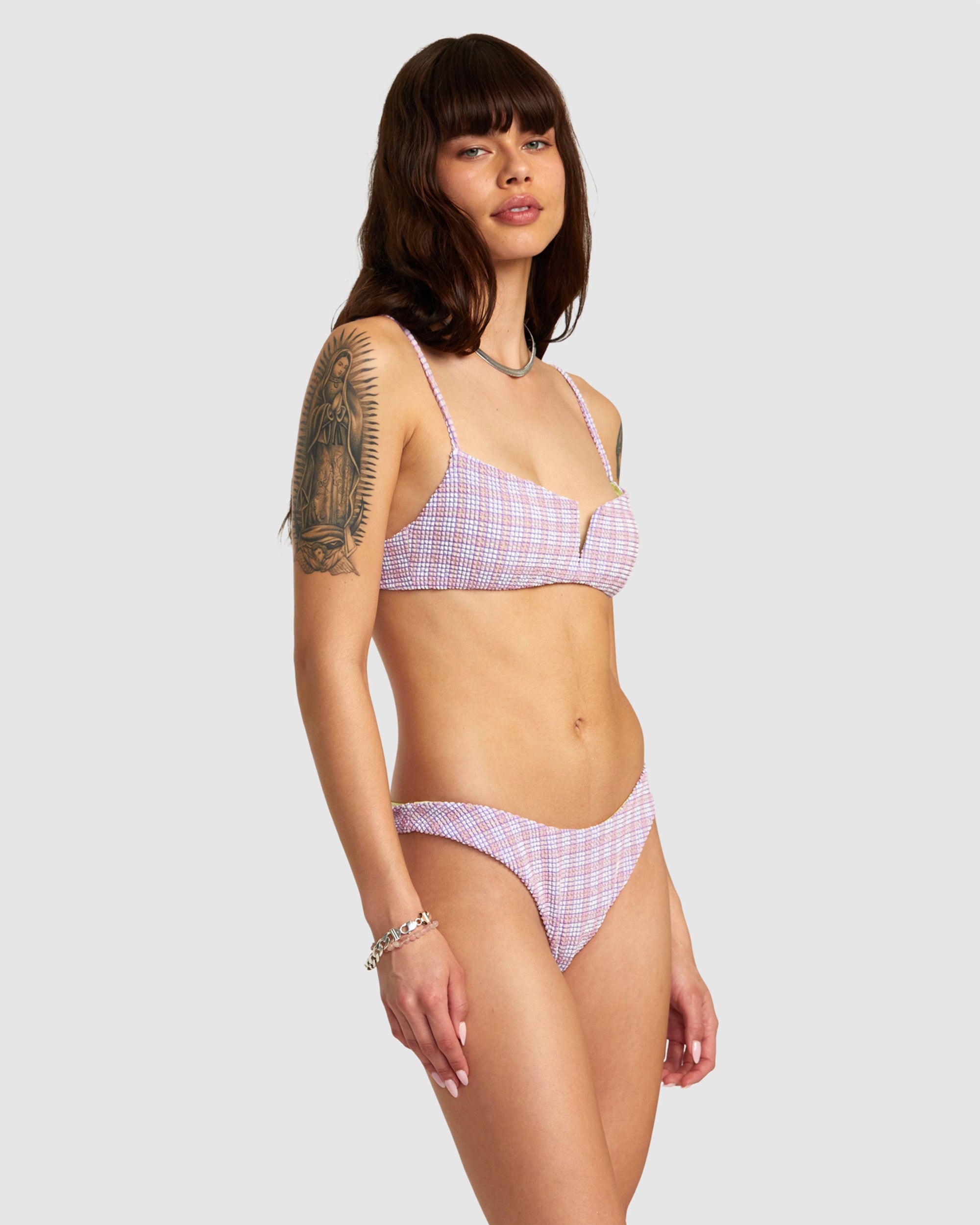 Womens Prepped V-Wire Bralette Bikini Top