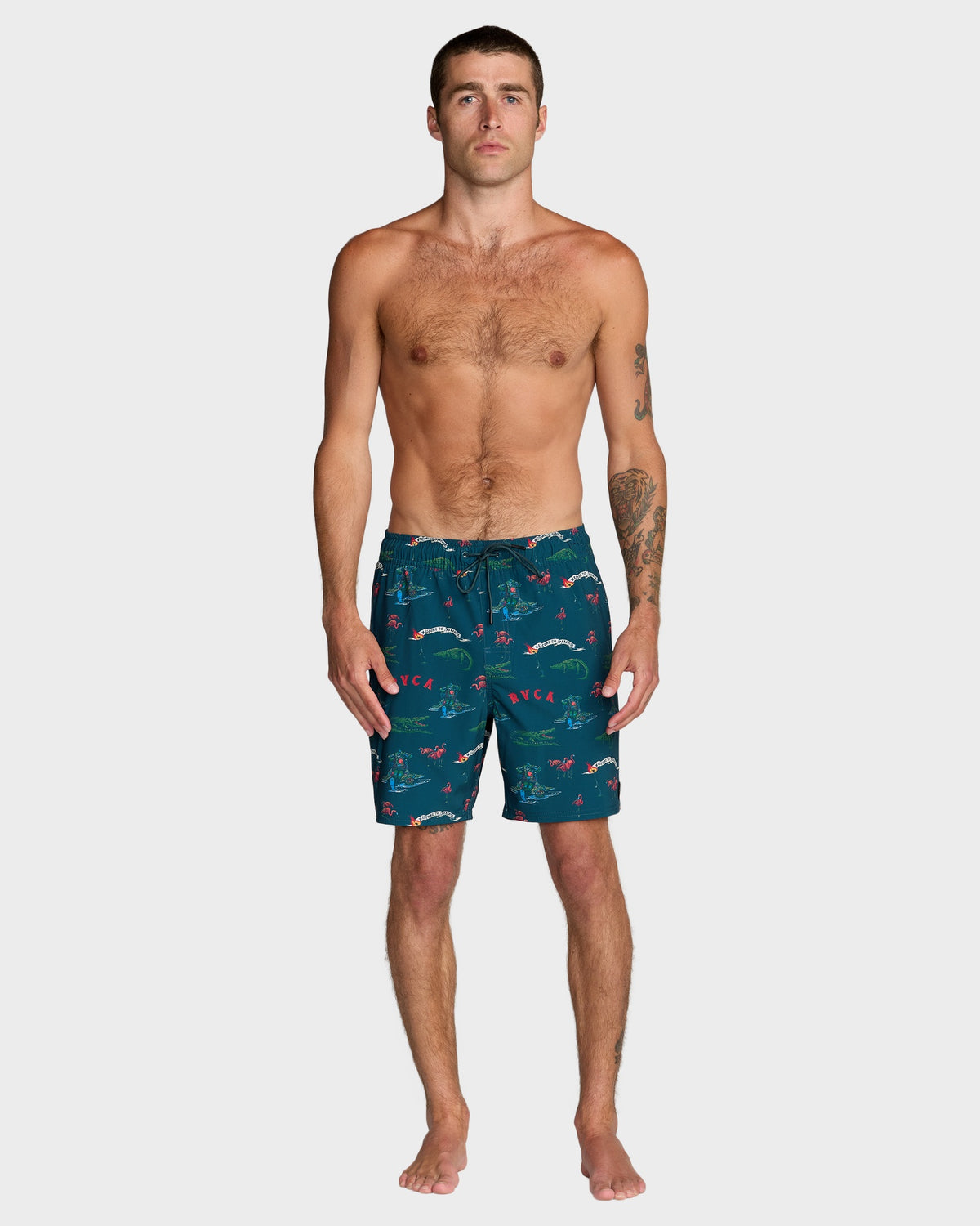 Mens VA Elastic 17" Swim Shorts