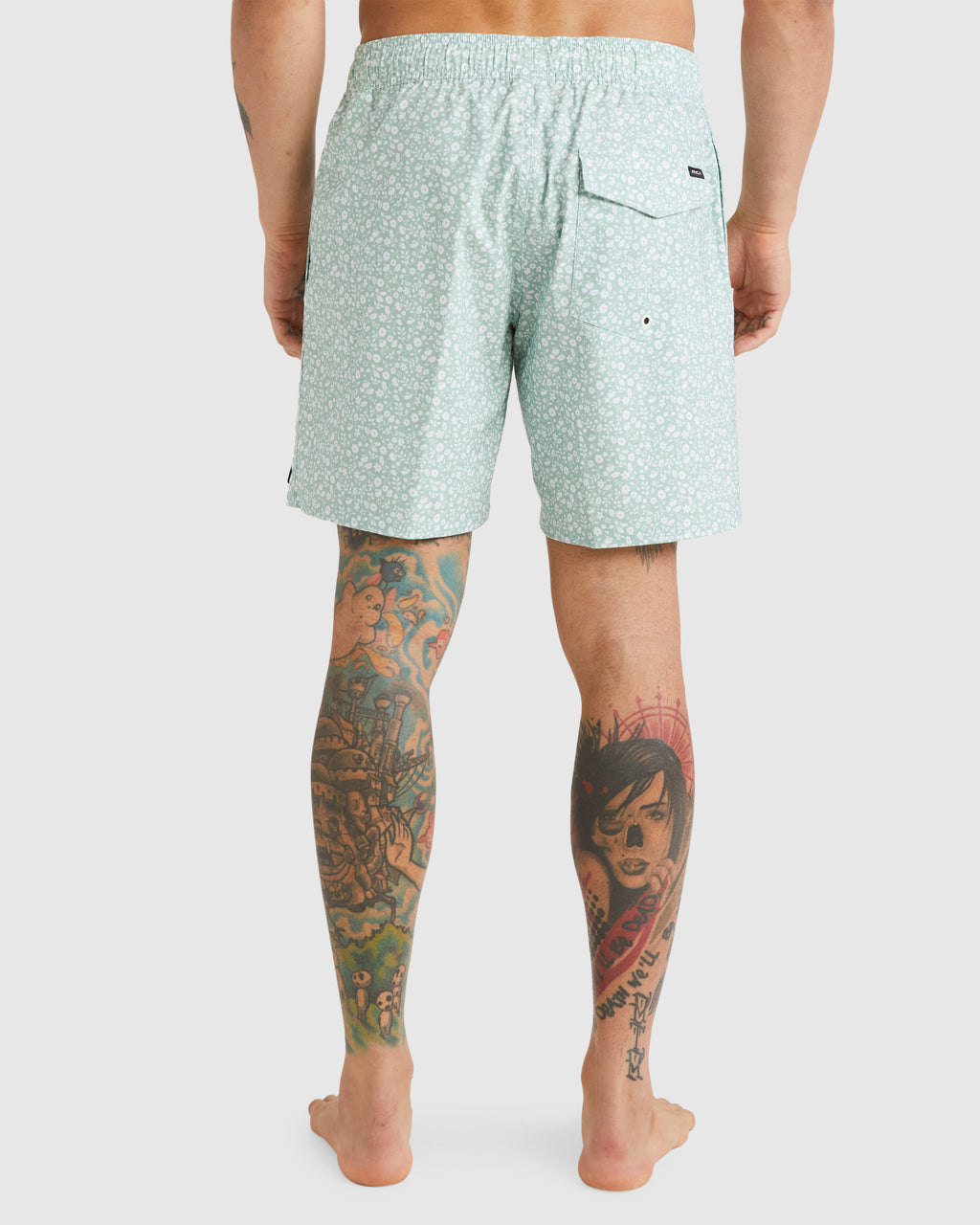 Mens Barnes 17" Elastic Swim Shorts