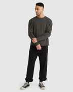Mens Vacancy Crew Long Sleeve T-Shirt