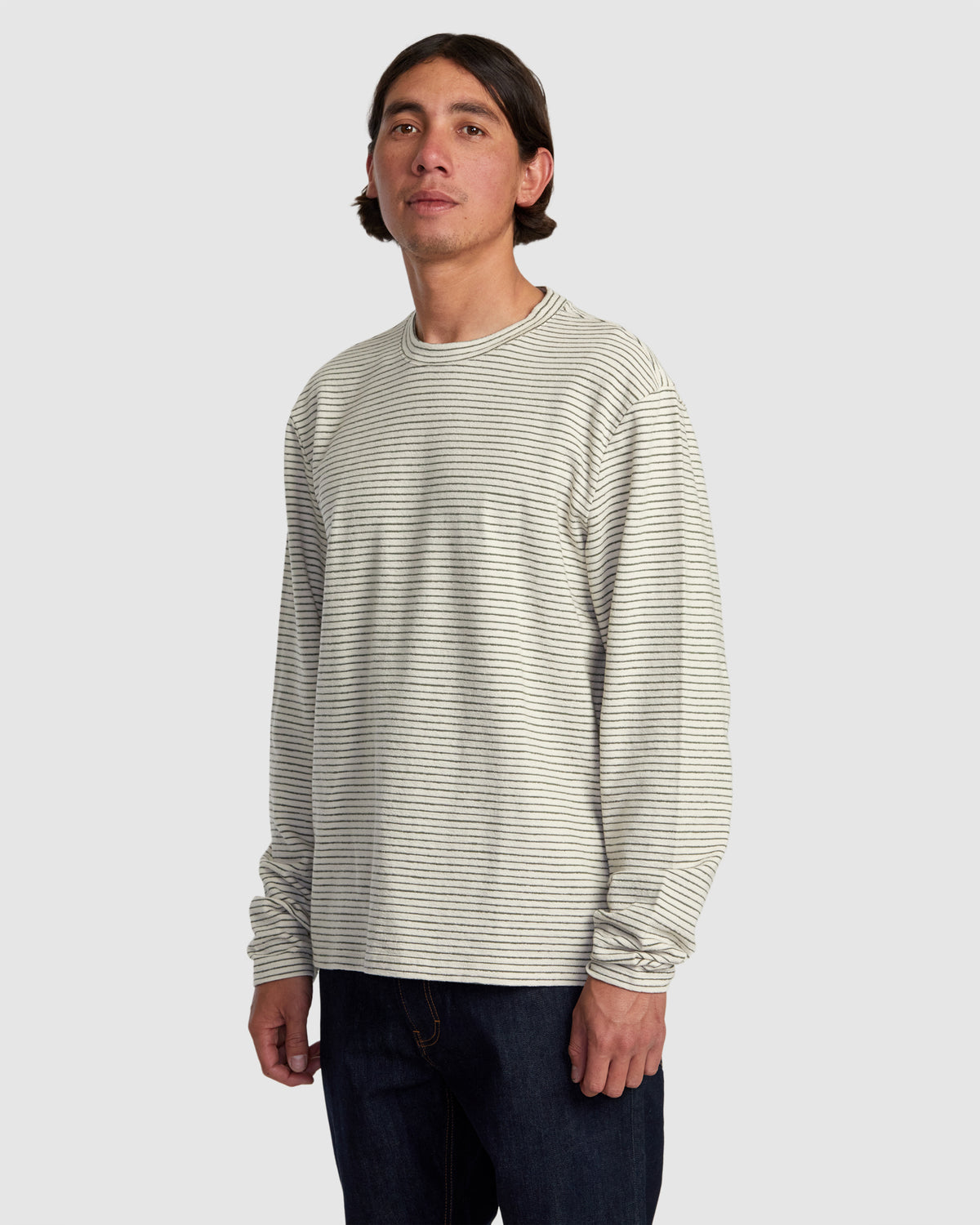 Mens Vacancy Crew Long Sleeve T-Shirt