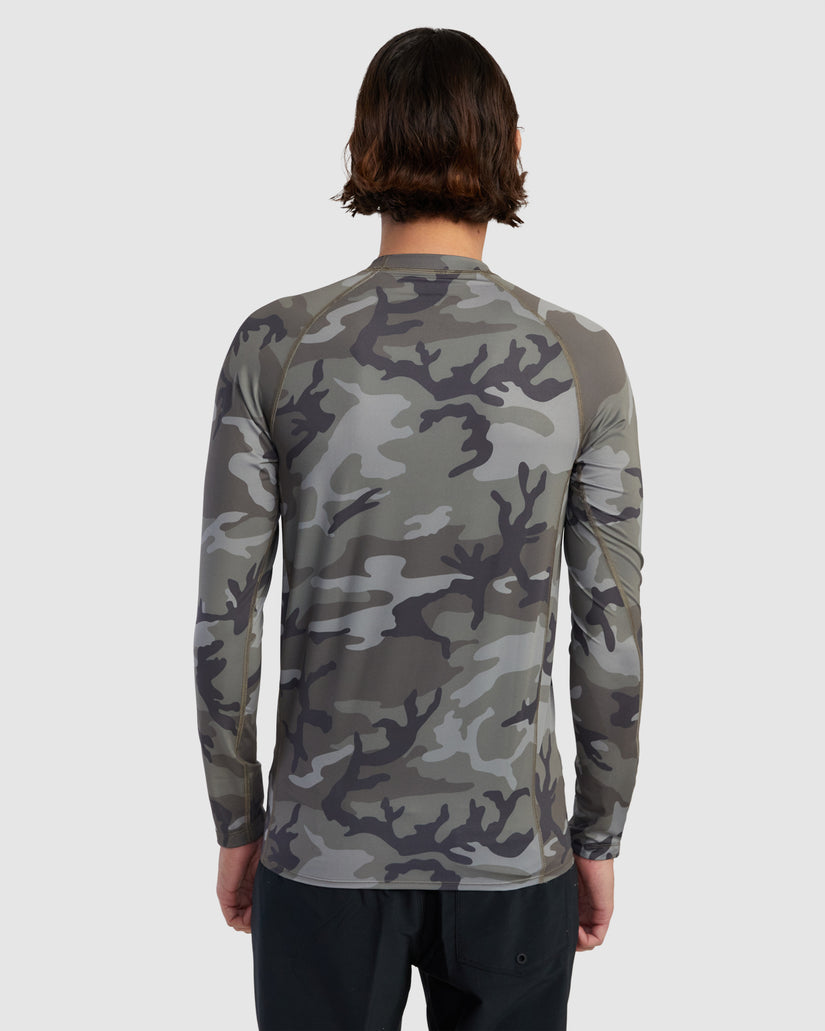 Mens RVCA Long Sleeve Rash Vest