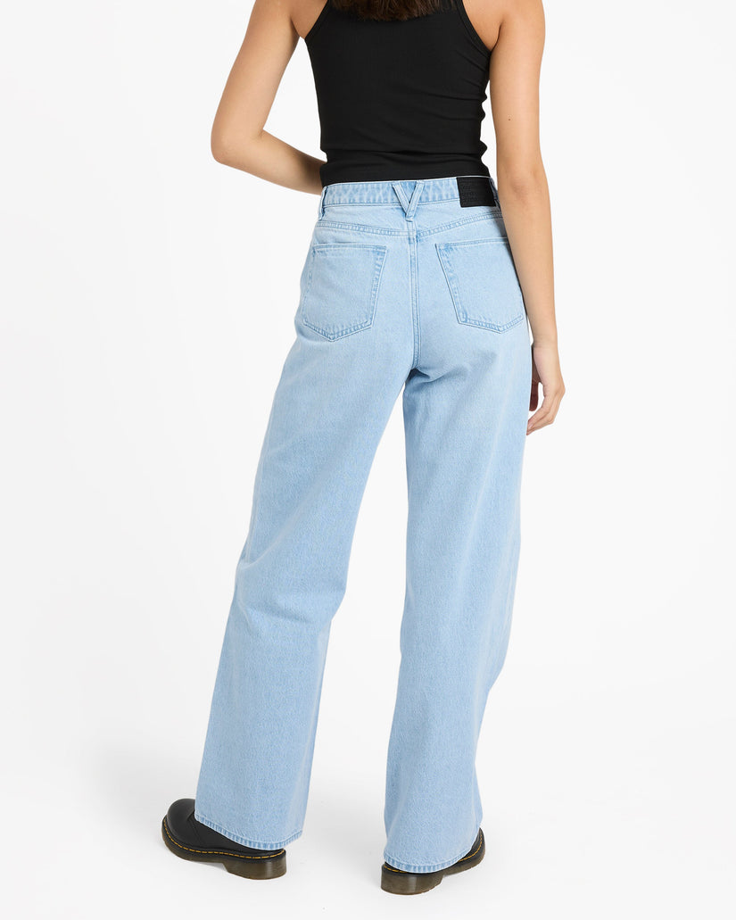 Womens Stoned BF High Rise Denim Jeans