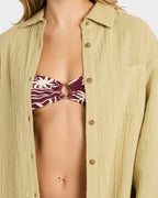 Womens Wanderer Long Sleeve Button-down Shirt