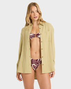 Womens Wanderer Long Sleeve Button-down Shirt