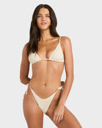 Womens Twisted Tides Triangle Bikini Top