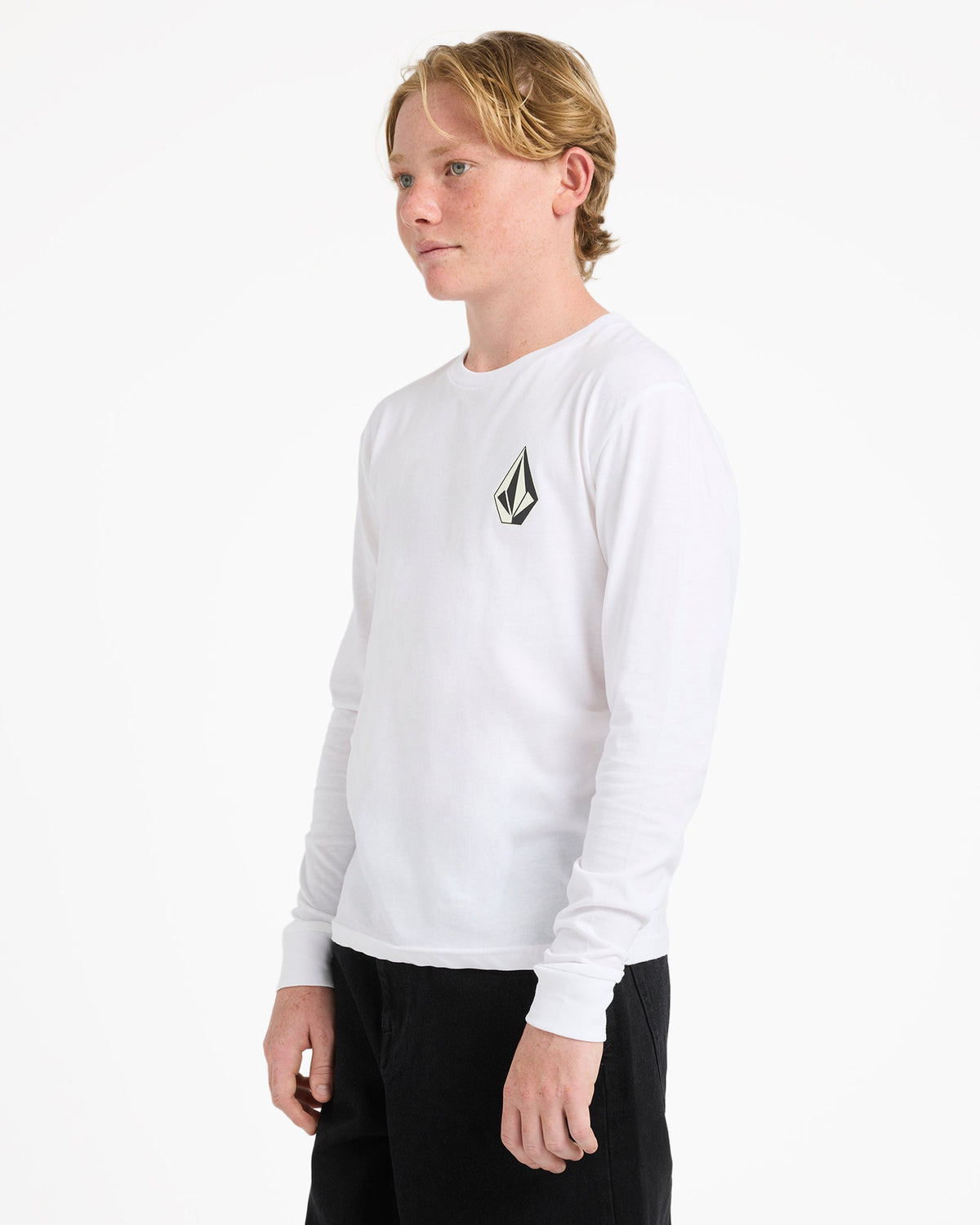 Boys 8-16 Iconic Stone Long Sleeve T-Shirt