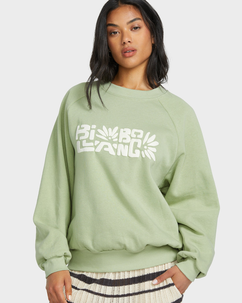 Womens The Waves Pullover Sweatshirt