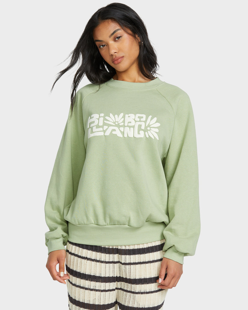 Womens The Waves Pullover Sweatshirt