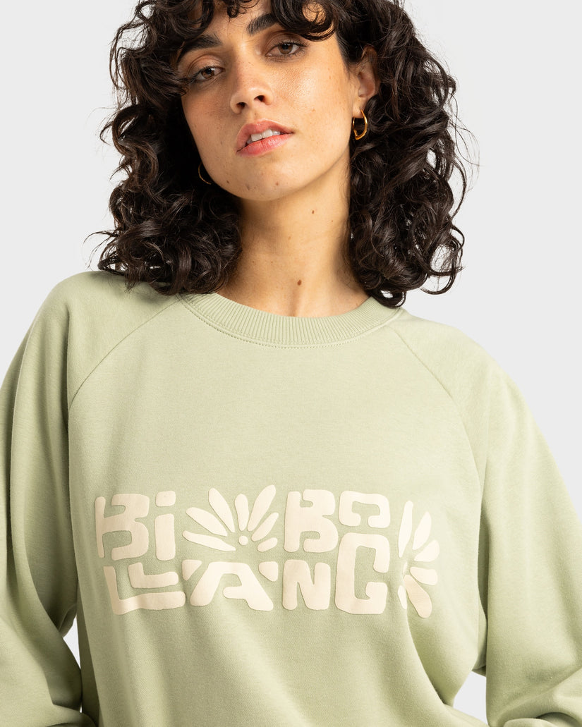 Womens The Waves Pullover Sweatshirt