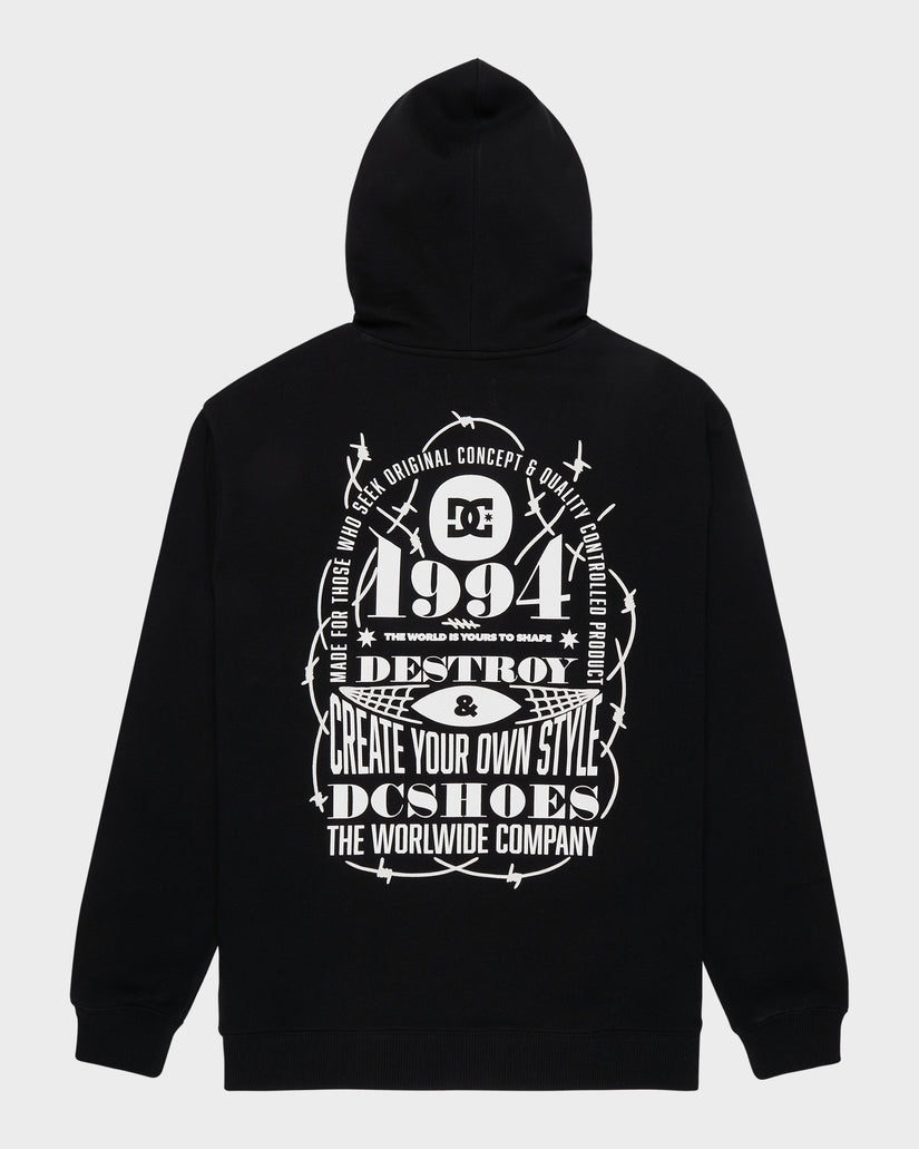 Mens Shaped Destroy Pullover Hoodie