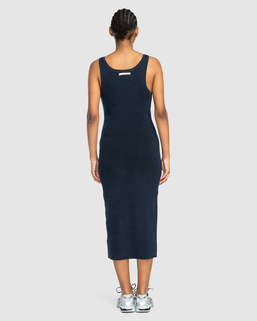 Womens Plisse Midi Dress