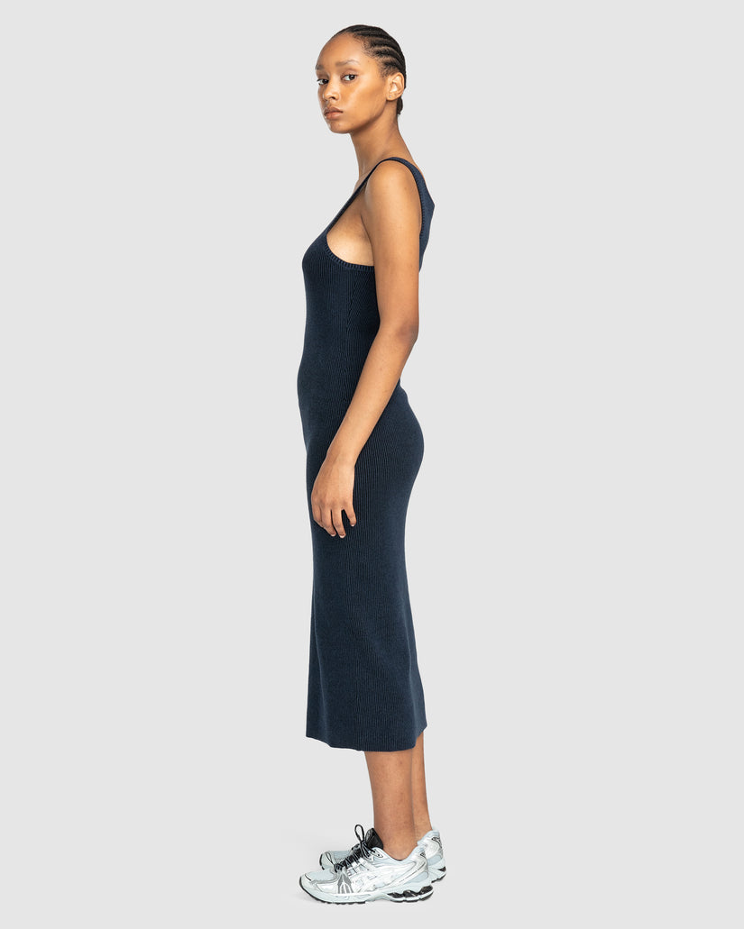 Womens Plisse Midi Dress