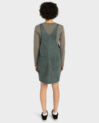 Womens Dungaree Canvas Mini Dress