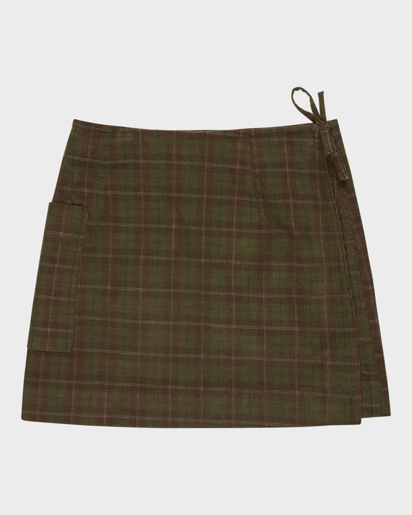 Womens Westward Cord Mini Skirt