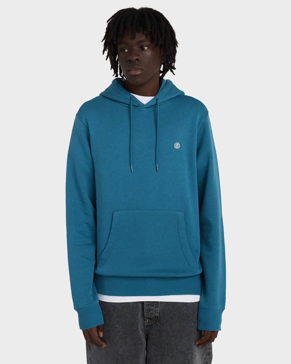 Mens Icon Embroidery Pullover Hoodie