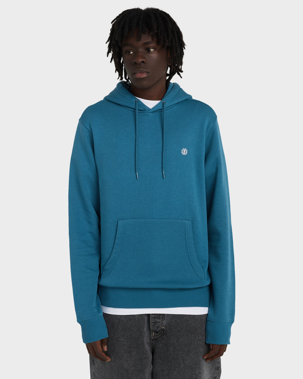 Mens Icon Embroidery Pullover Hoodie