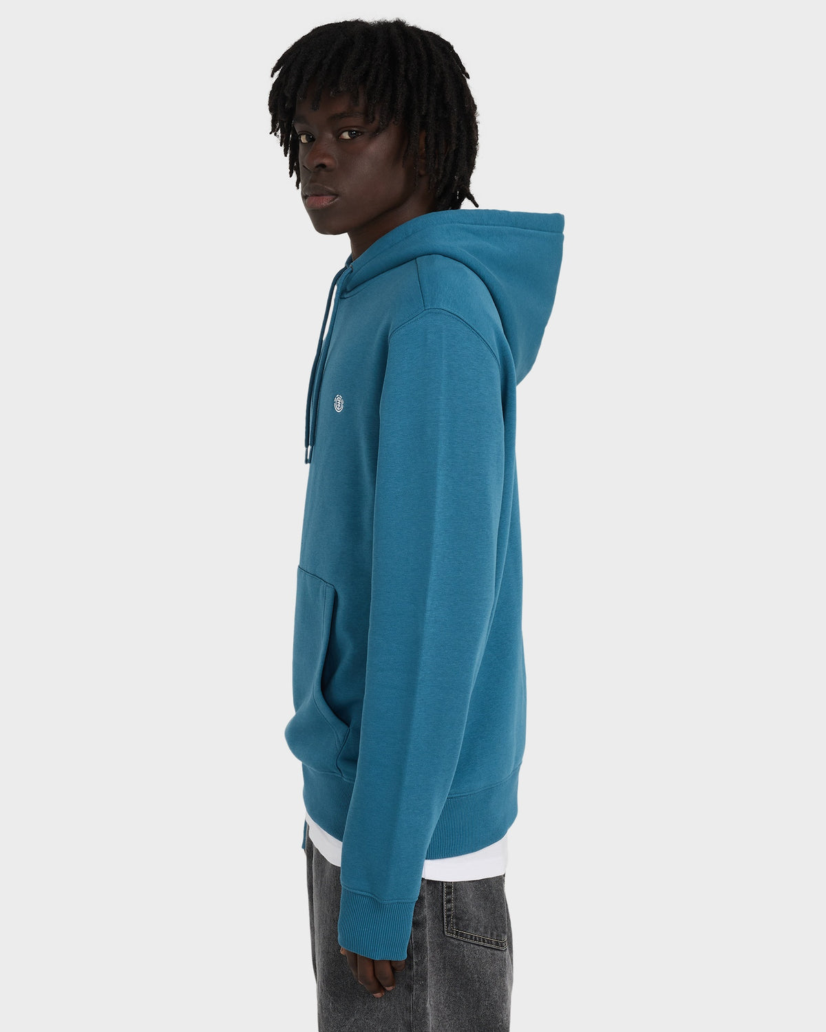 Mens Icon Embroidery Pullover Hoodie