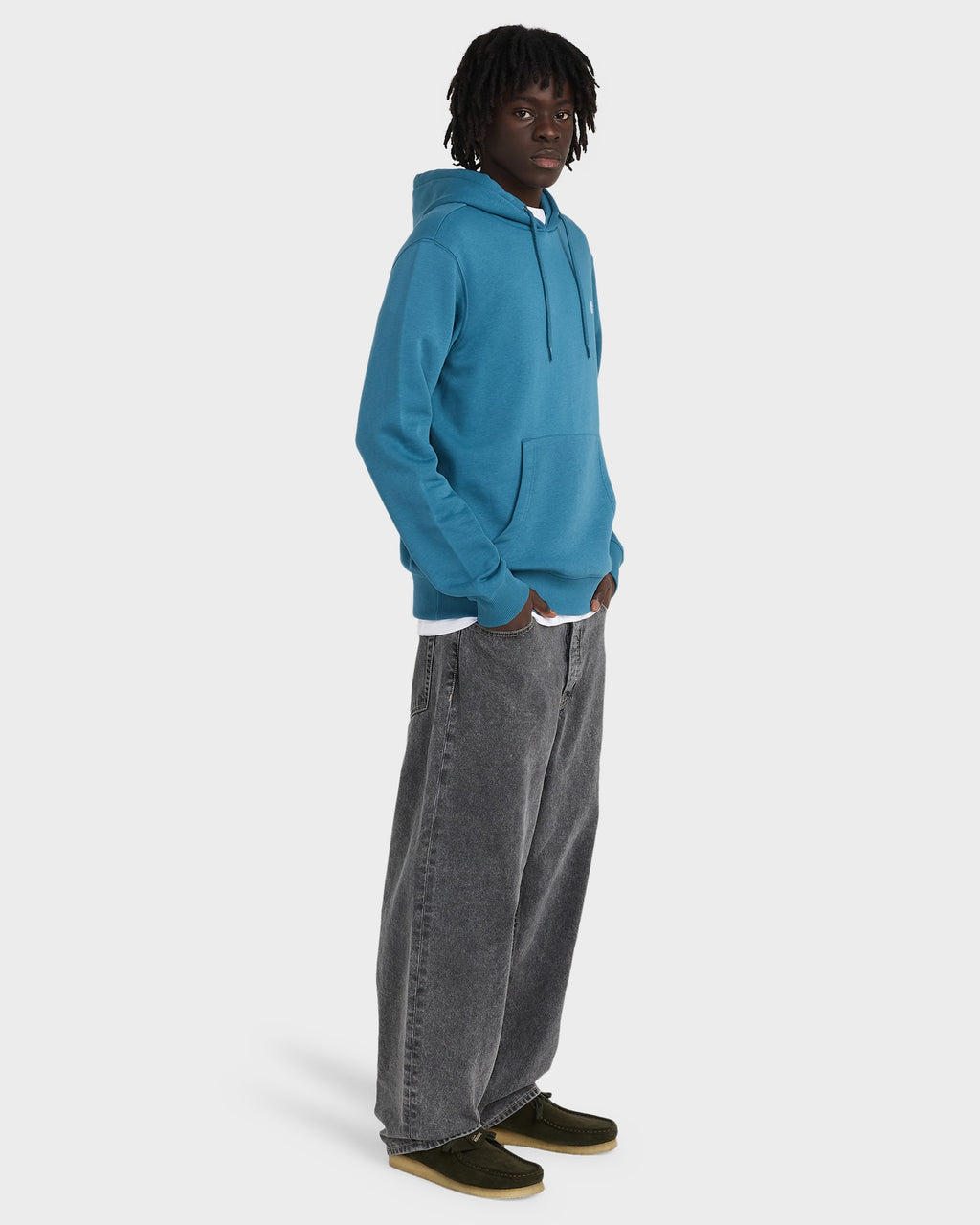 Mens Icon Embroidery Pullover Hoodie