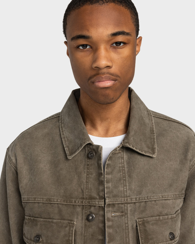 Mens Trucker Canvas Jacket