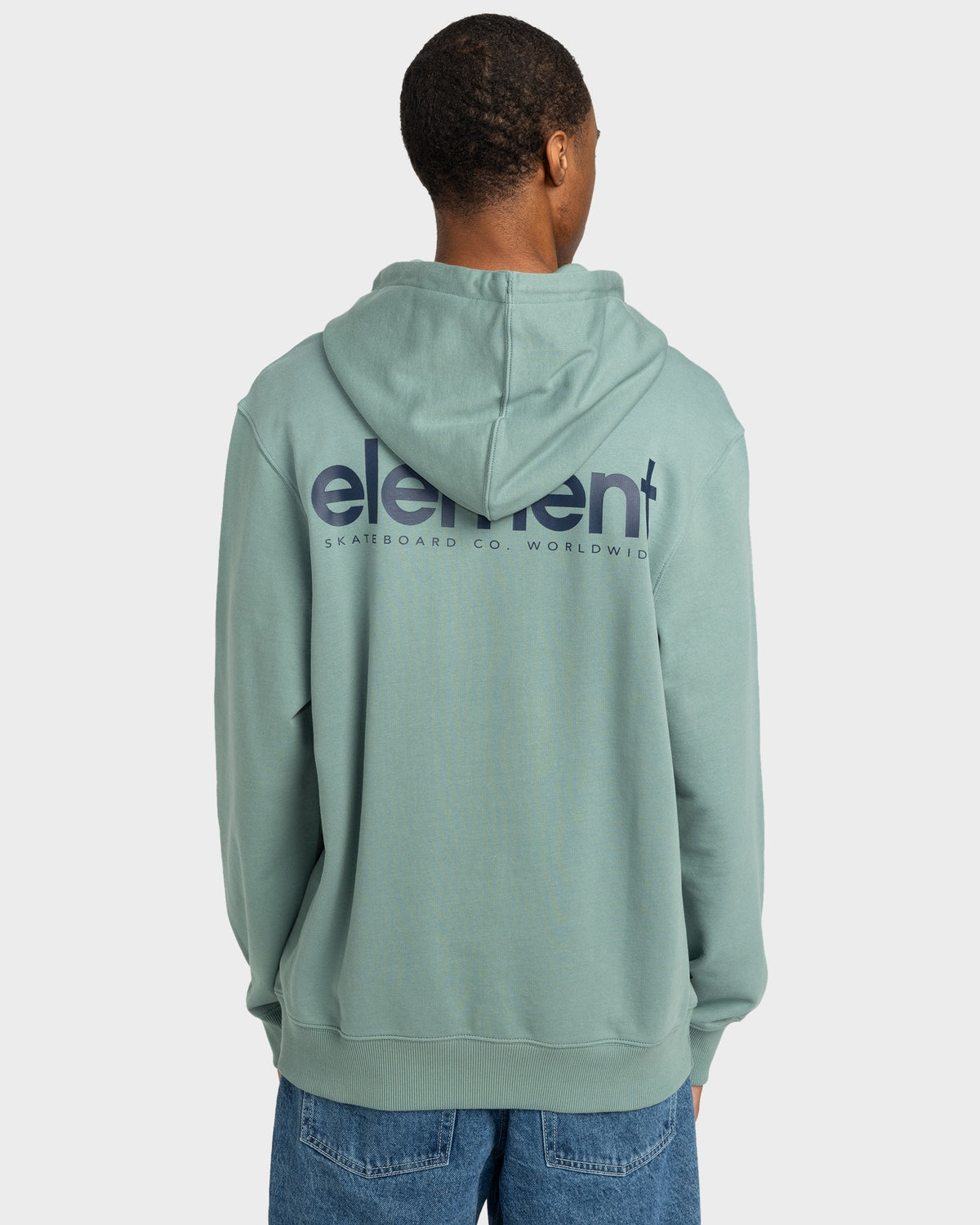 Mens Simple Logo Pullover Hoodie
