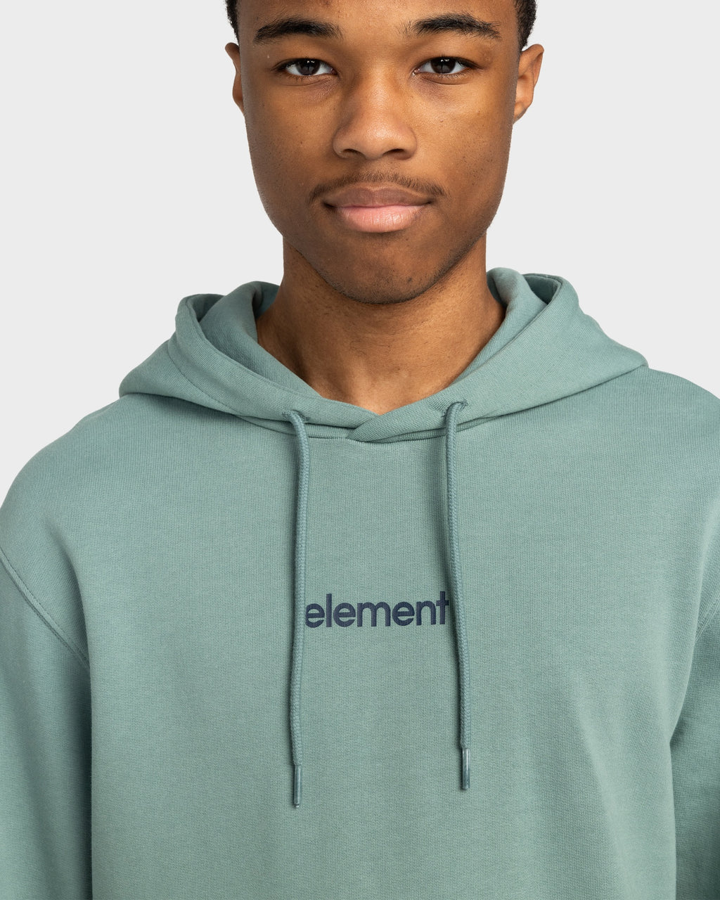 Mens Simple Logo Pullover Hoodie