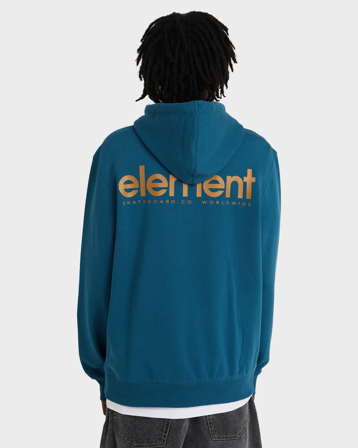 Mens Simple Logo Pullover Hoodie