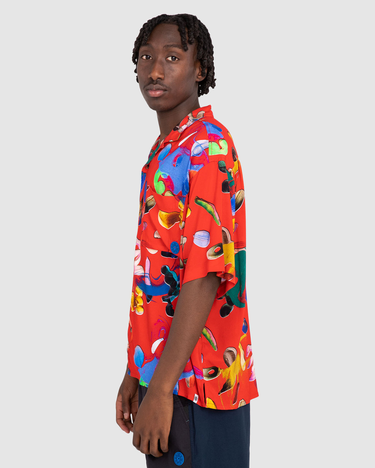 Mens Resort Blochold Short Sleeve Shirt