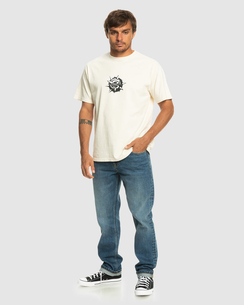 Mens Modern Wave Aged Straight Fit Jeans