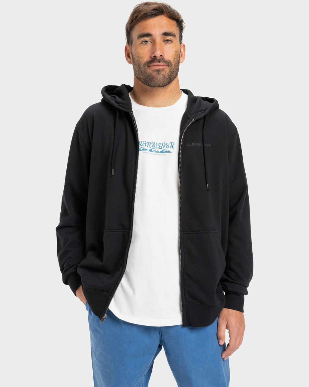 Mens Salt Water Zip Up Hoodie