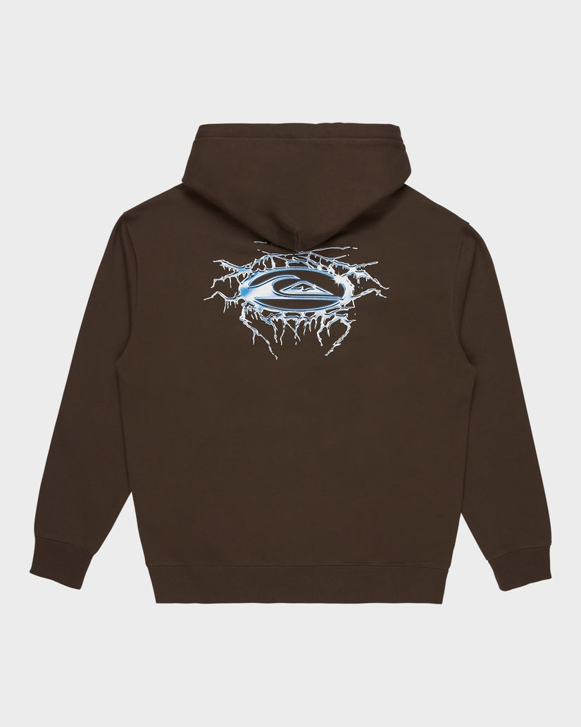 Mens Chrome Lightning Pullover Hoodie