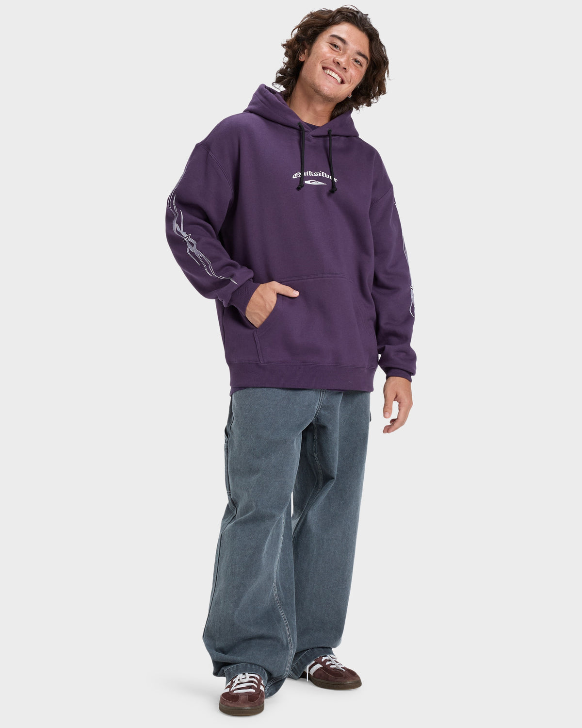 Mens Stretch Tribal Pullover Hoodie