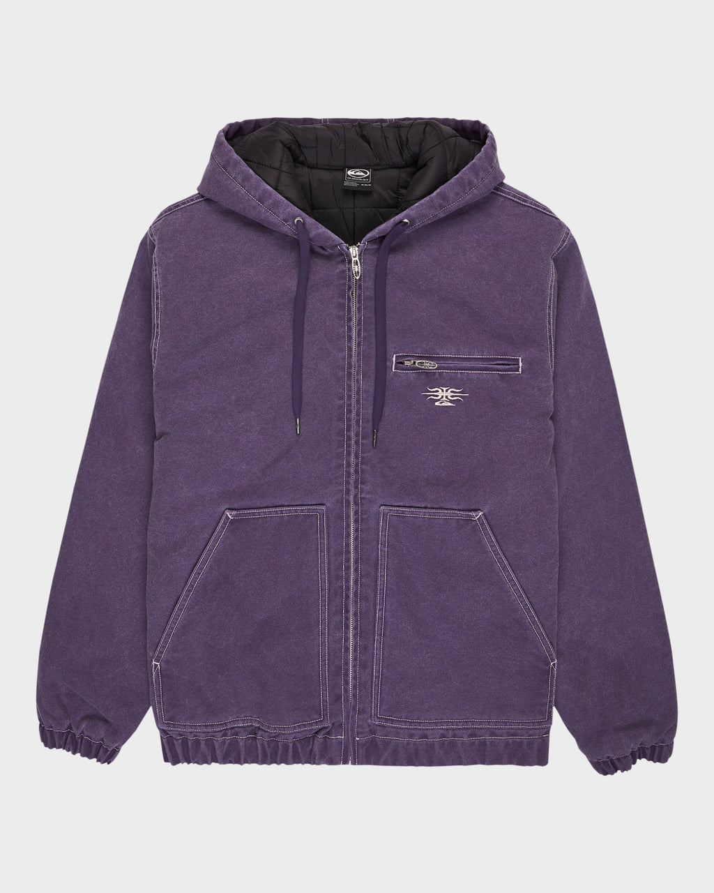 Mens Straight Out Zip Up Hoodie