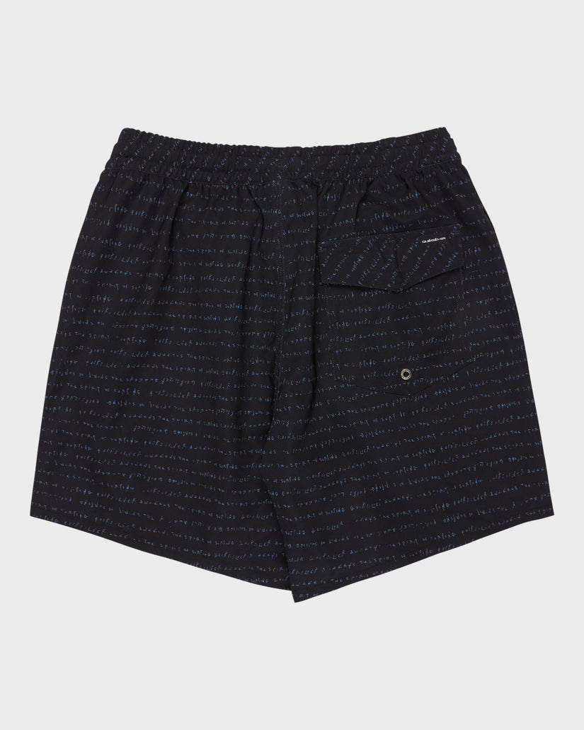 Mens Stretch Printed Volley 17" Swim Shorts