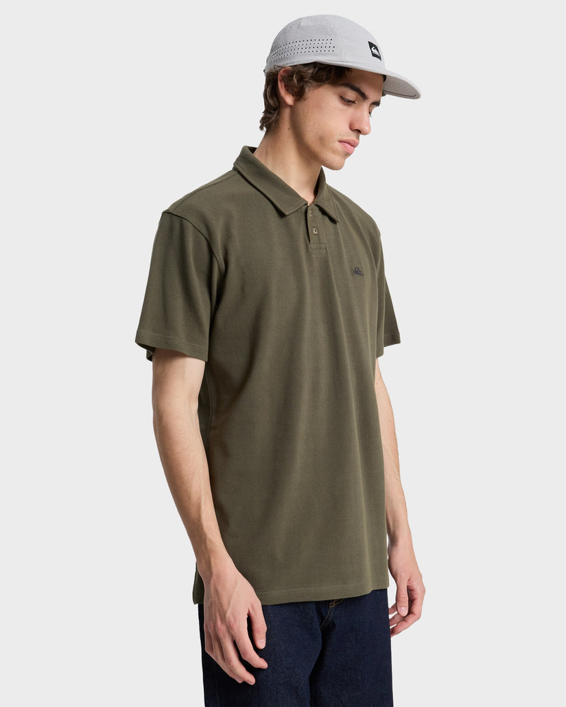 Mens Mw Pique Polo Short Sleeve Shirt