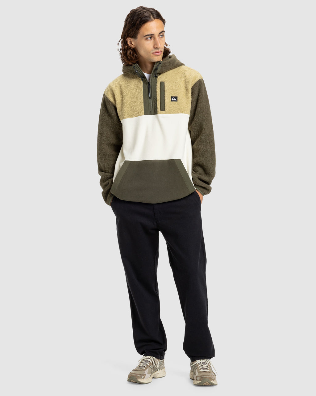 Mens Ocean View Mix Up Pullover Hoodie