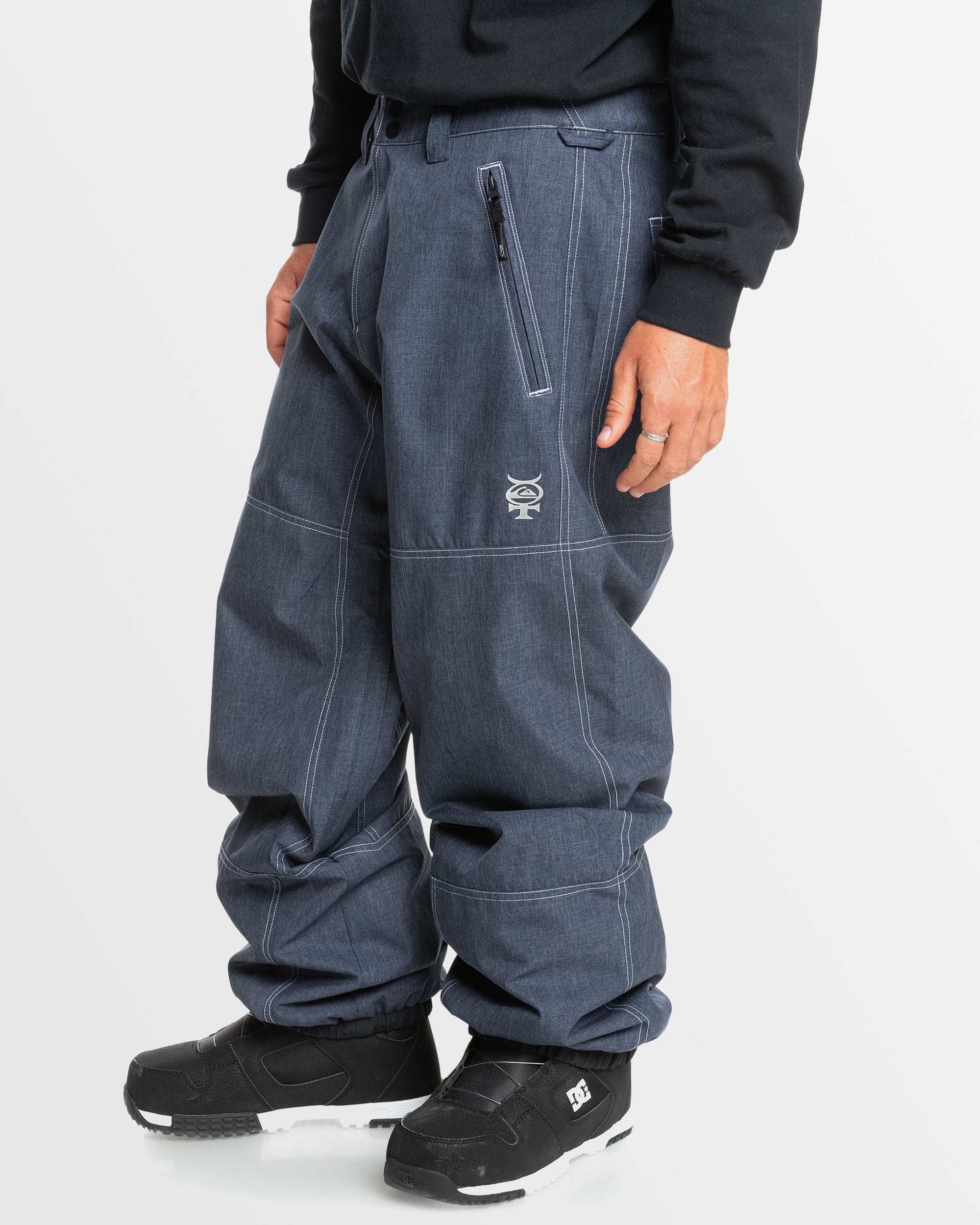 Quiksilver Burton Denim Snowboard Pants Mens Buy Mens Live Wire