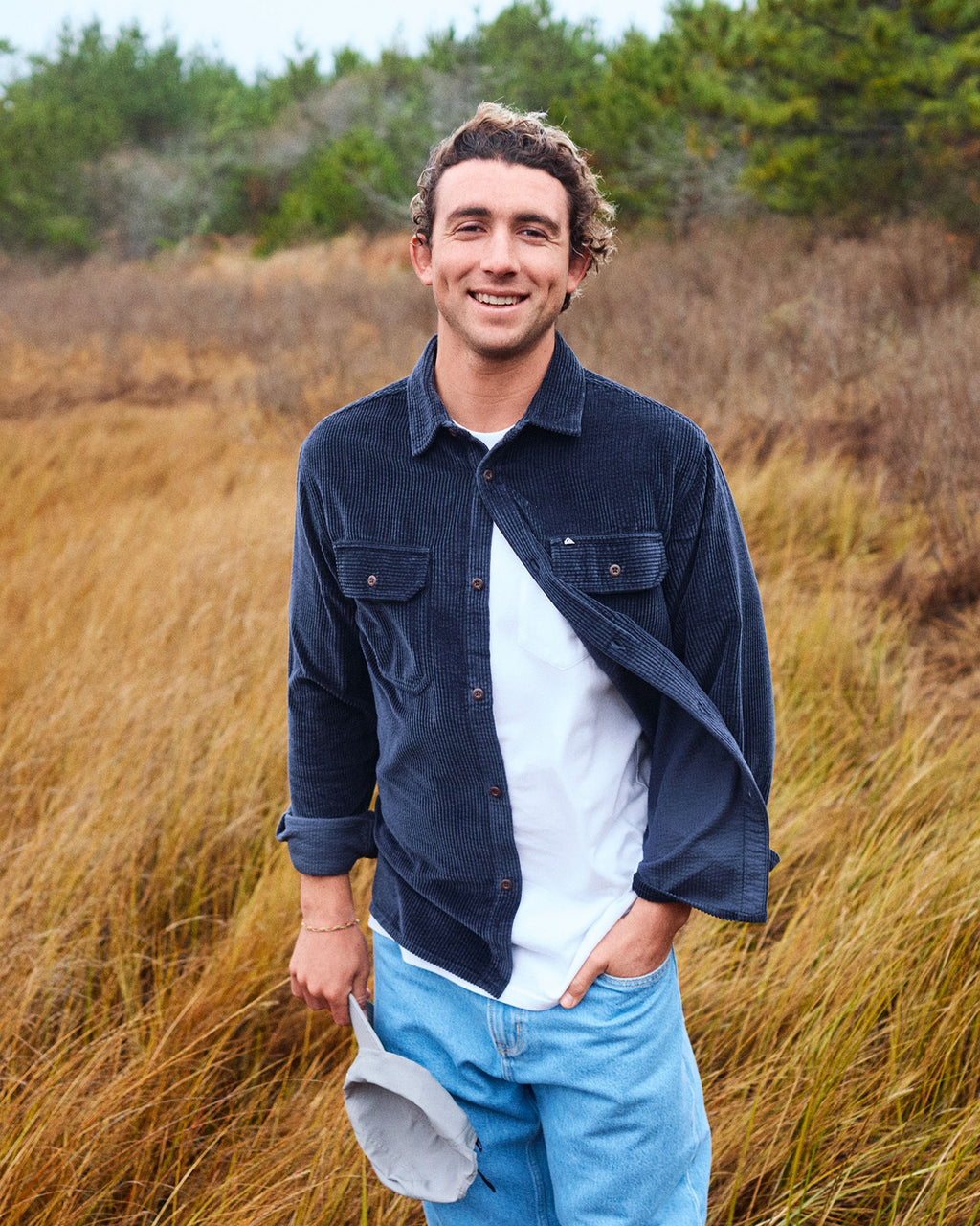 Mens Venturo Cord Long Sleeve Shirt