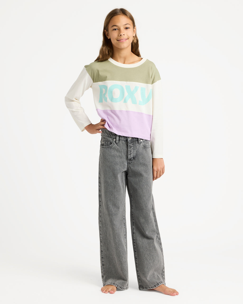 Girls 4-16 Dawn Patrol Mid Lava Denim Jeans