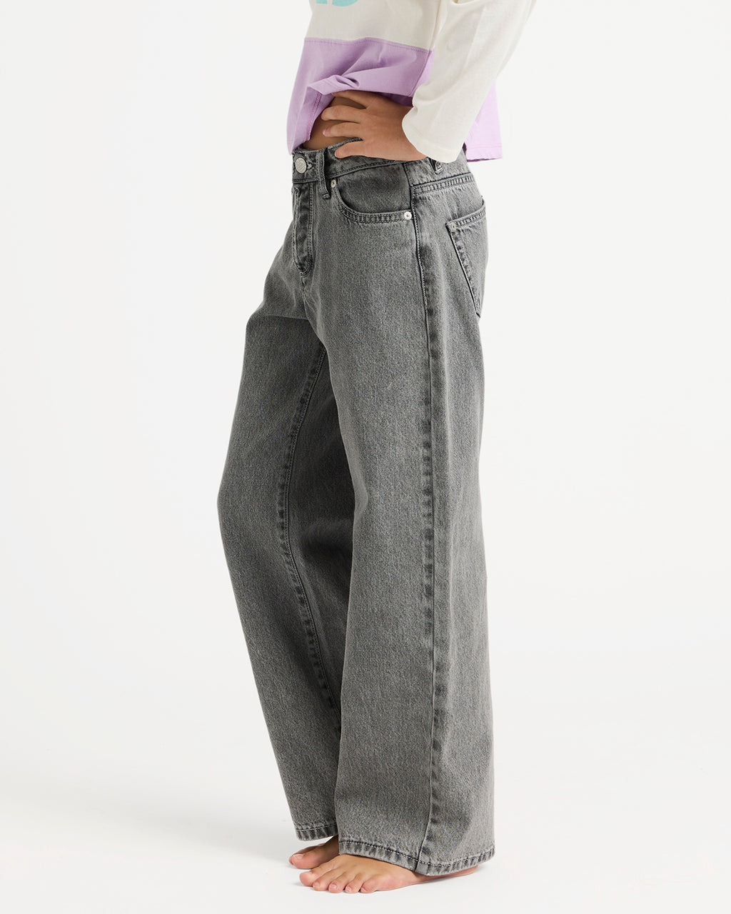 Girls 4-16 Dawn Patrol Mid Lava Denim Jeans