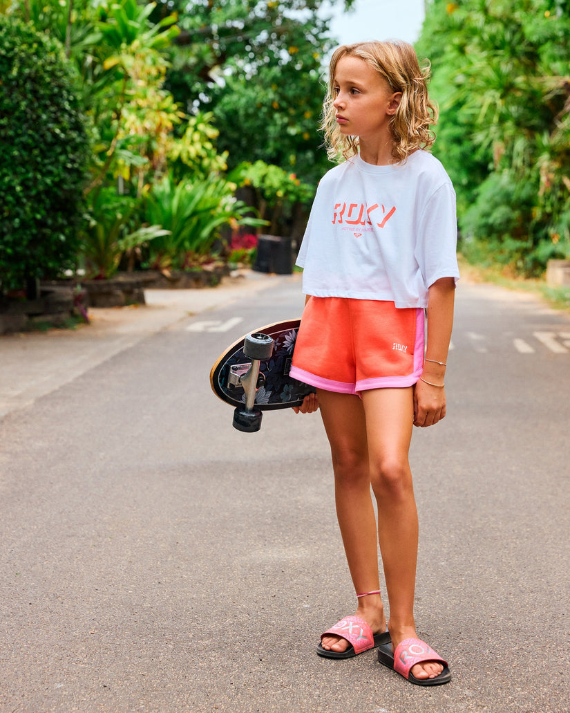 Girls 4-16 Active Teenager Fleece Short Pants