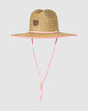 Girls 8-16 Pina To My Colada Solid Straw Hat