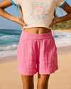 Girls 8-16 Milky Shell Elastic Waist Shorts